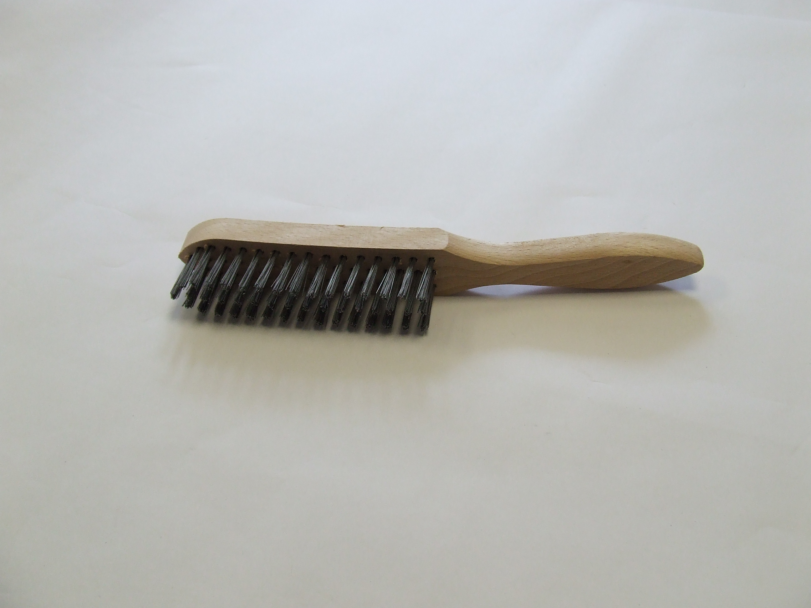 3 ROW STAINLESS WIRE SCRATCH BRUSH EA.                           